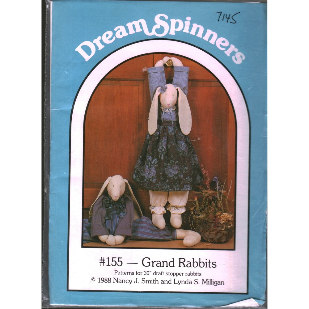 Vintage 1988 Dream Spinners Grand Rabbits 30 Inch Draft Stopper Sewing‎ Pattern